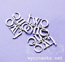 Wycinanka - TWO BECOME ONE (308) - kartonové výřezy